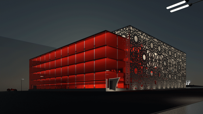 Reconstruction of “Pushkinsky” Cinema – dynamic facade